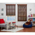 Dark Oak Cordless Faux Wood Blind Y741978