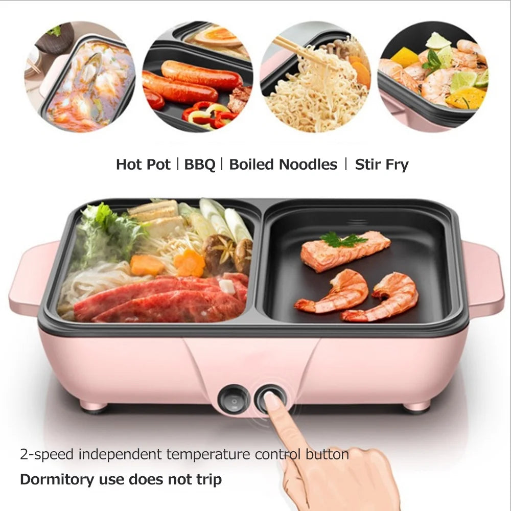 2L Electric Grill Pan Barbecue One Pot 1200W A215693