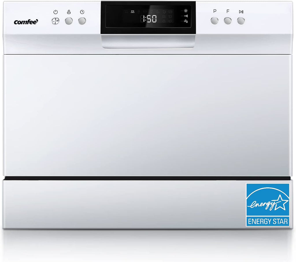 White Countertop Dishwasher with 6 Place Settings O316