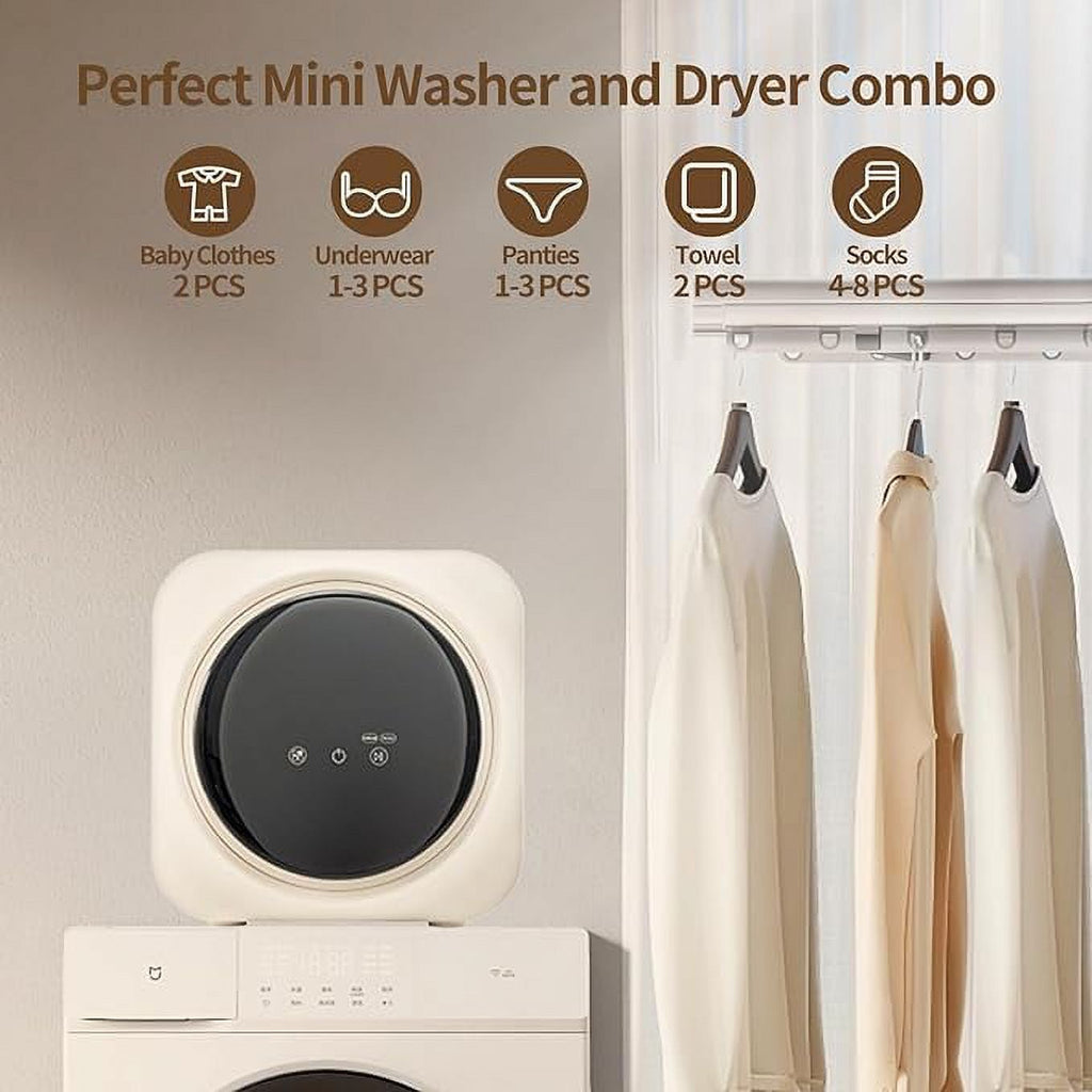 2 In 1 Mini Portable Cloth Washer And Dryer Combo, 3.5 L SS Washing Machine F861760