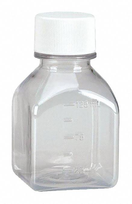 Sterile 125ml Square Media Bottle, Case/48 J271