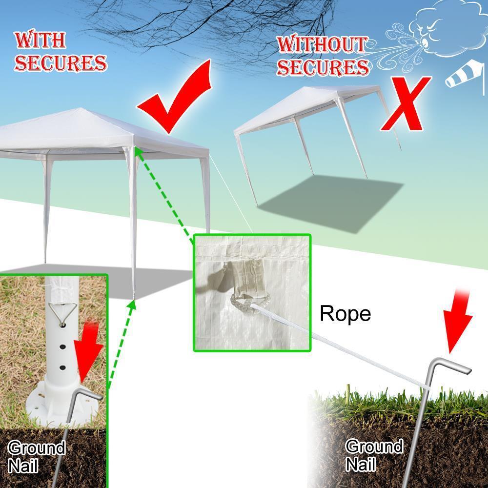 10'x10' Waterproof Canopy Tent with 3 Walls B46398