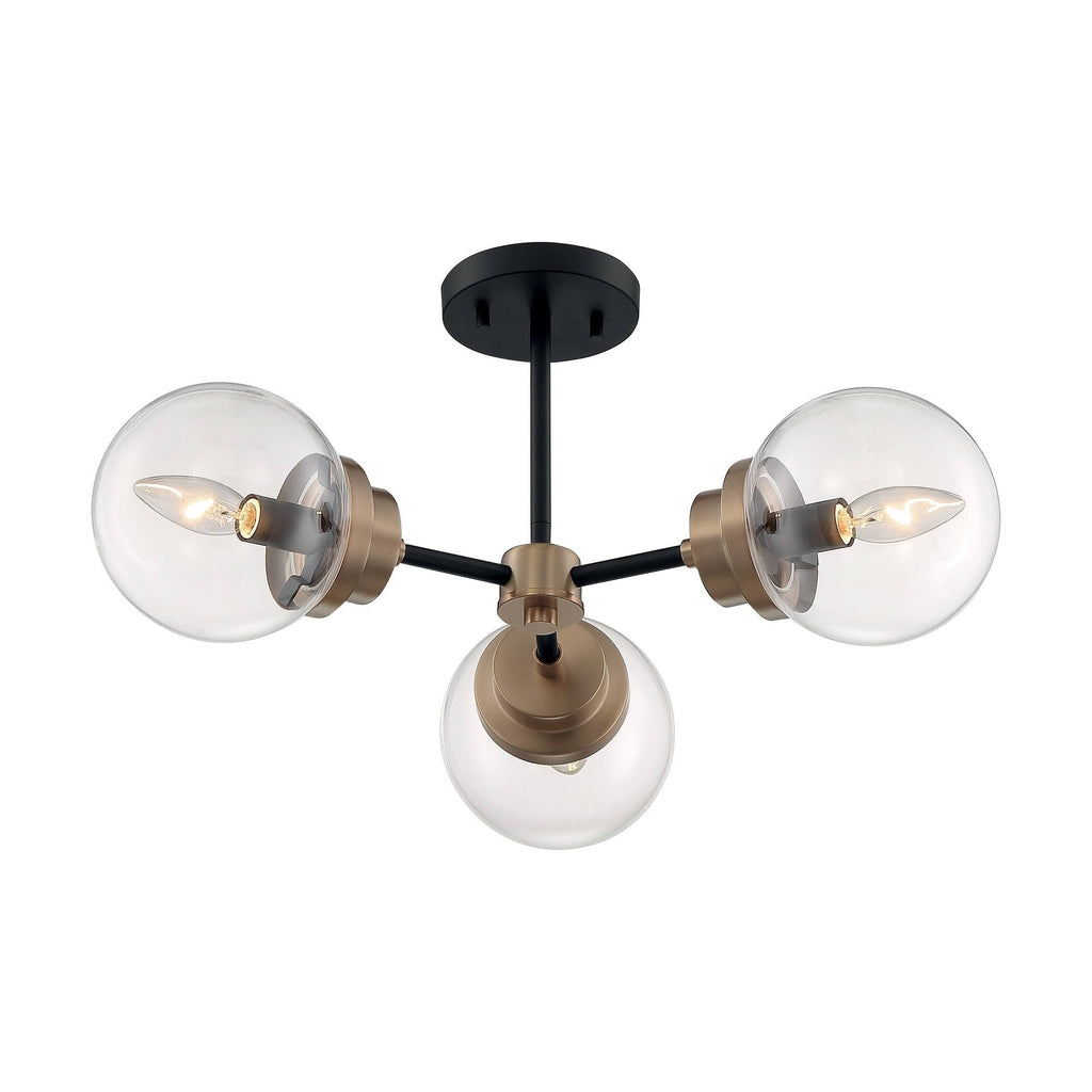 3 Light Semi-Flush Mount Matte X8229