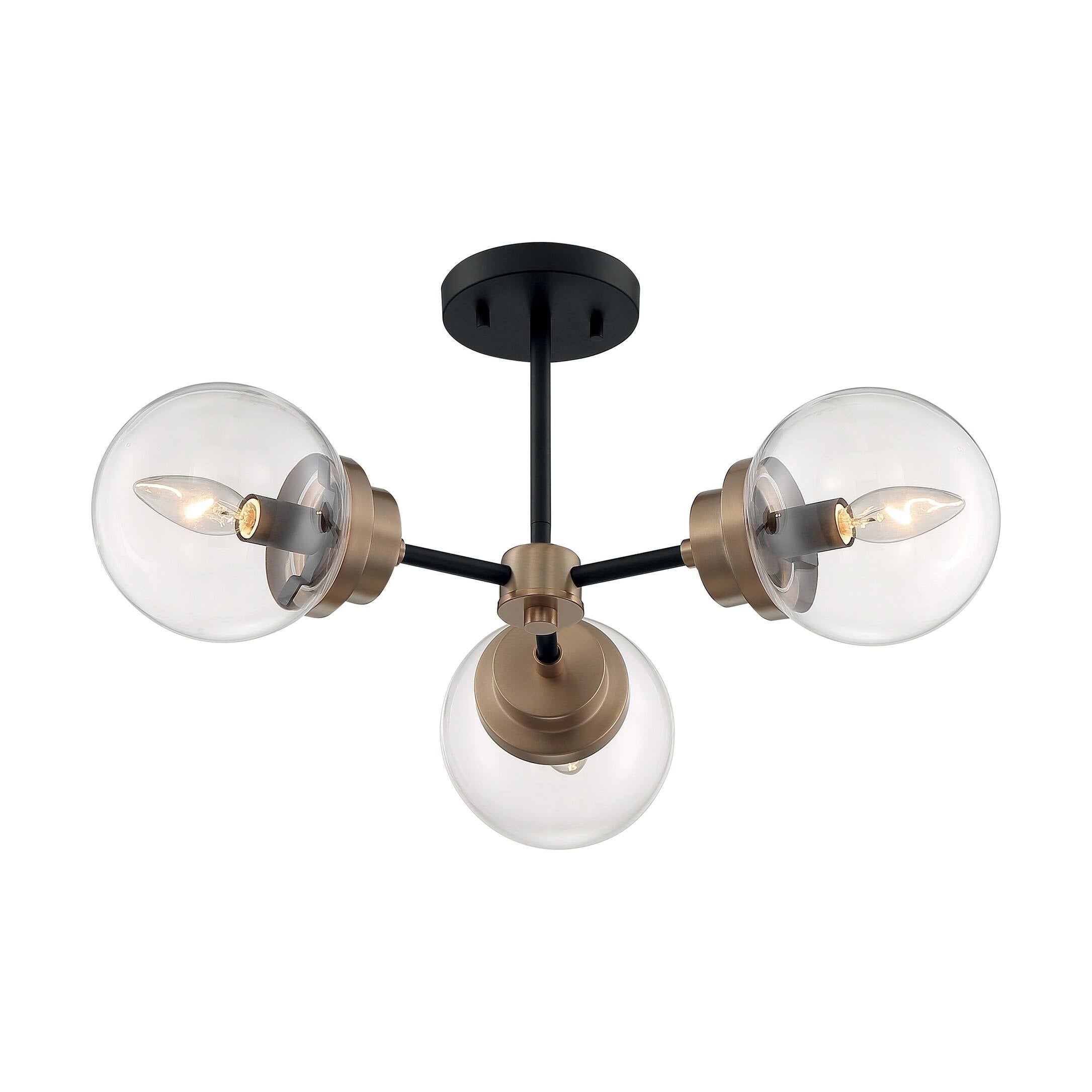 3 Light Semi-Flush Mount Matte X8229