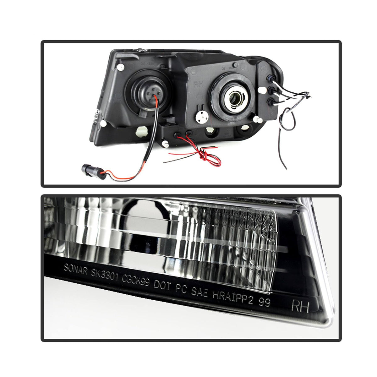 Halo LED Projector Headlights J850236