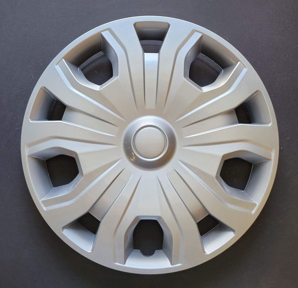 Silver 16 Inch 5 Split Spoke Painted ABS Wheel Covers Set of 4 J6253