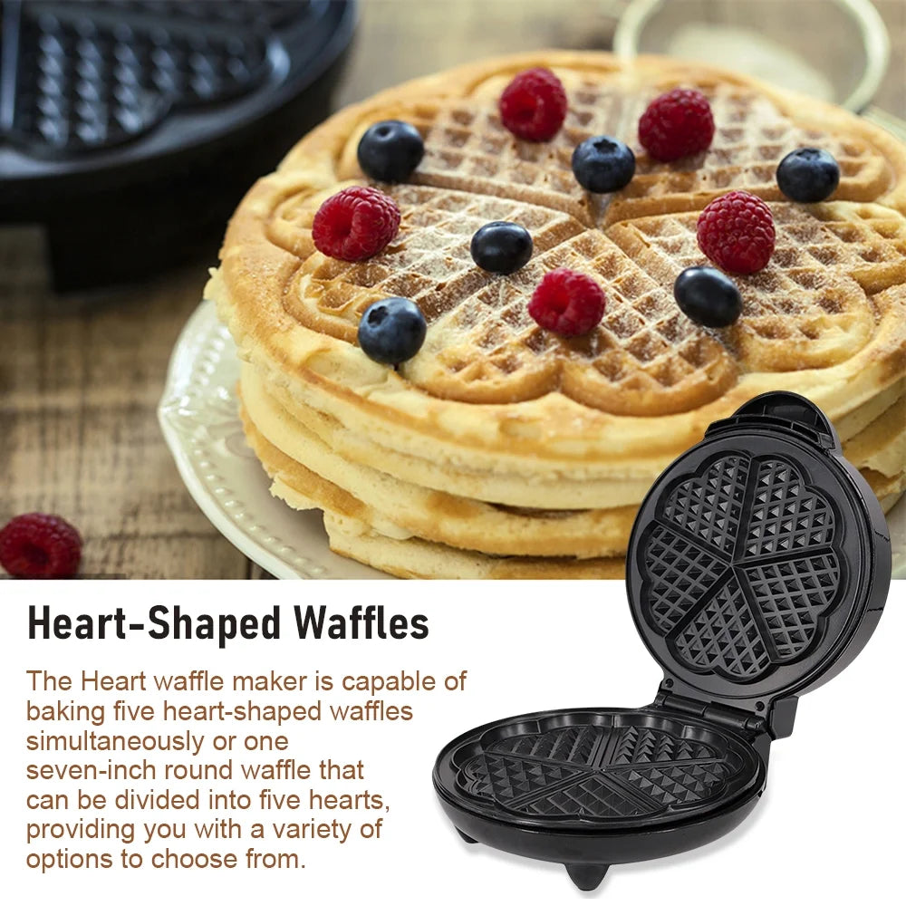 1000W Heart-Shaped Waffle Maker P472879