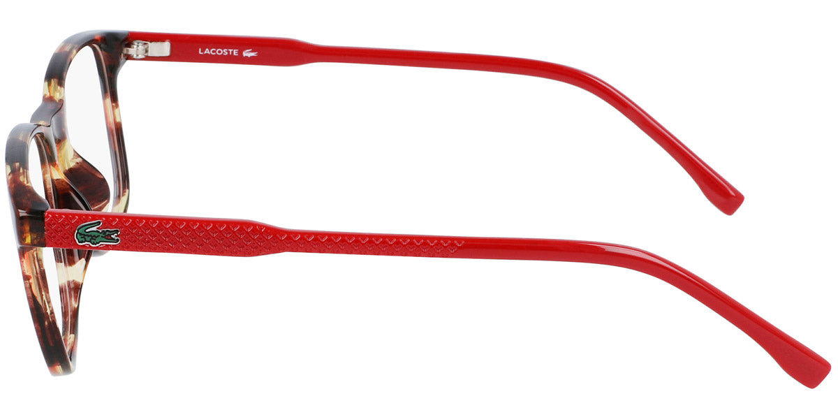 Havana/Red Full Rim Rectangle Eyeglasses H376398