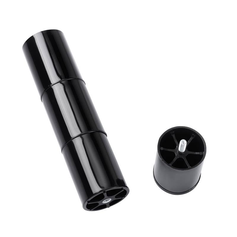 Adjustable Twin Long Metal Bed Base in Black P96680
