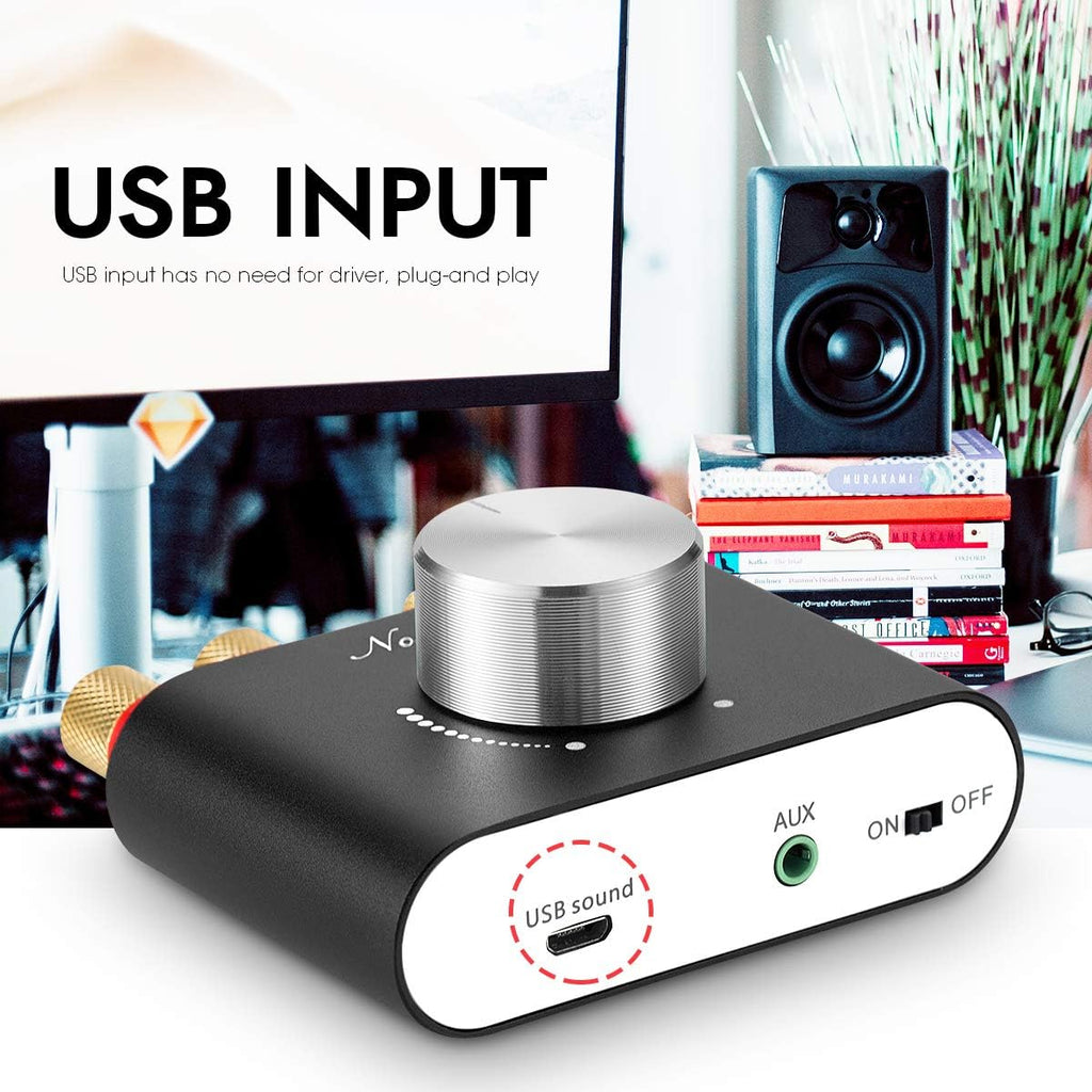 Black Bluetooth 5.0 Power Amplifier, 50W×2, Pack of 2 J2564