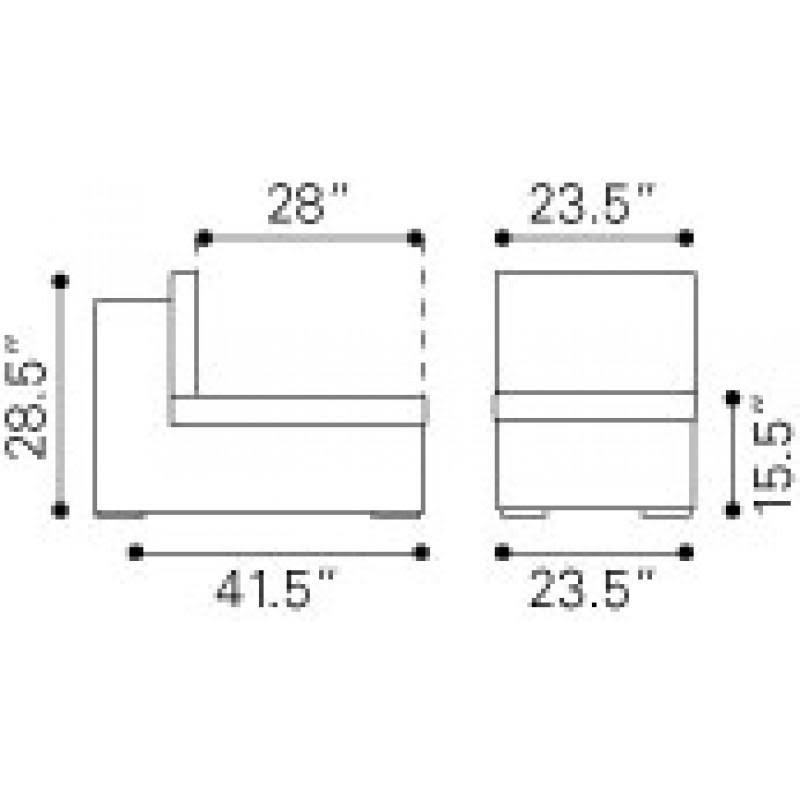 Espresso Middle Chair E767648