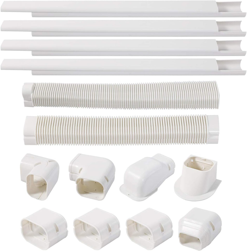 3'' 17 Ft PVC Decorative Line Cover Kit, Pack of 2 I533
