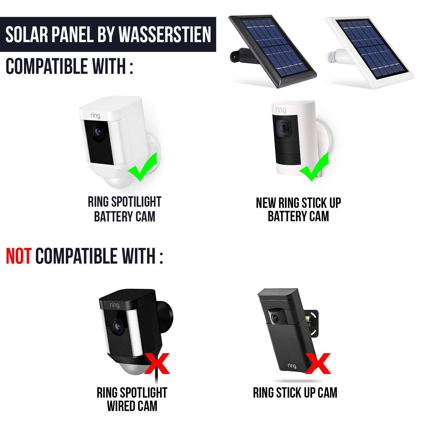 Ring Solar Panel for Spotlight and Stick Up Cam Battery Black M70794