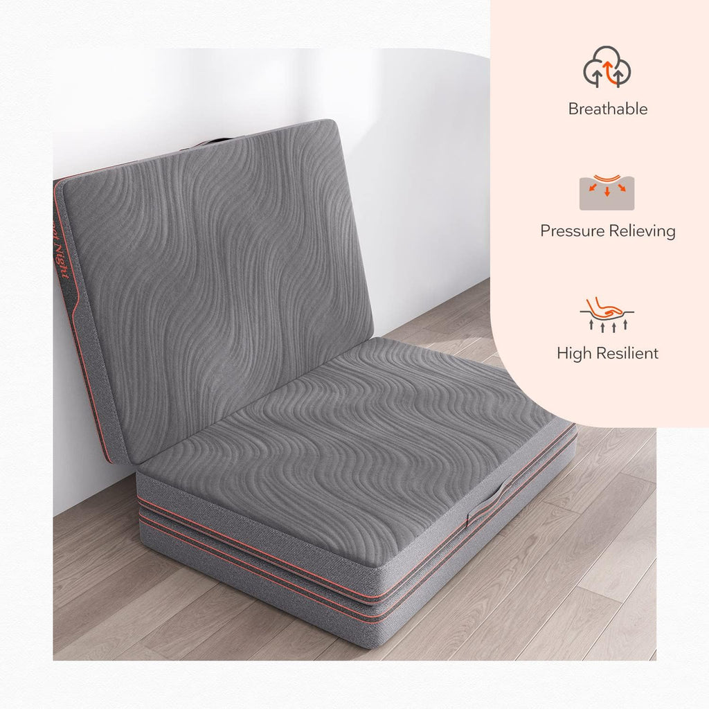 Folding Mattress Twin XL Size 4-Inch with Carry Bag O3831