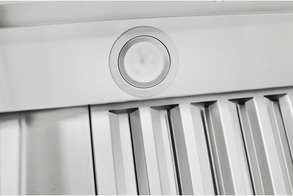 Stainless Steel Wall Range Hood with Baffle Filters H485