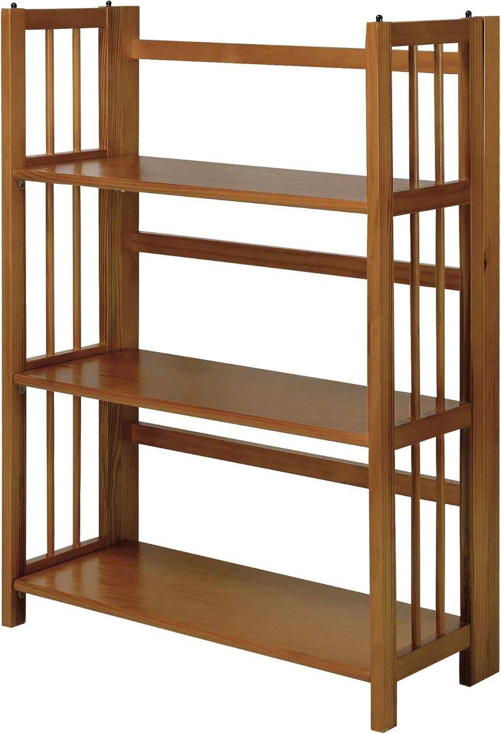 White 3-Shelf Folding Bookcase T615471