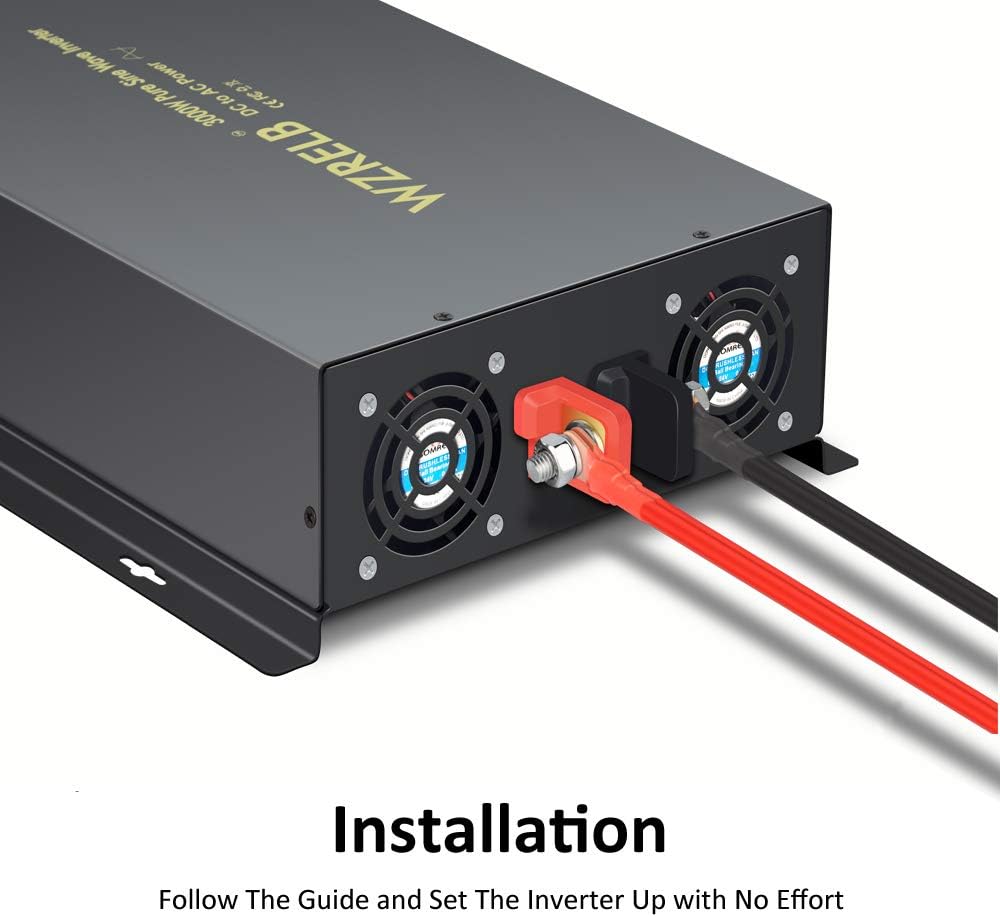 3500Watt 48V DC to 110V 120V AC Power Inverter with Remote Control I1536
