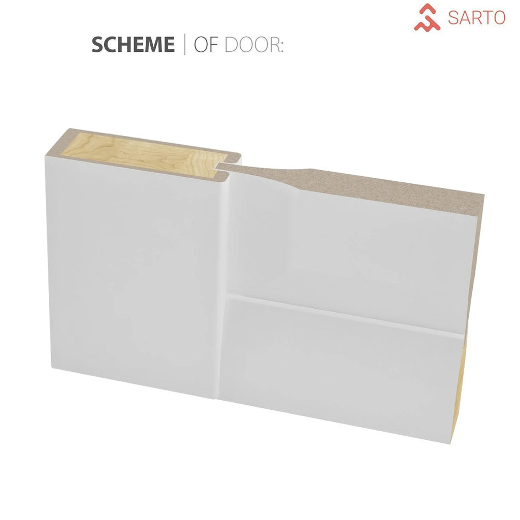 Solid French Door Clear Glass 12 lites White Silk Single Regular Panel Frame Trims Handle Z725646
