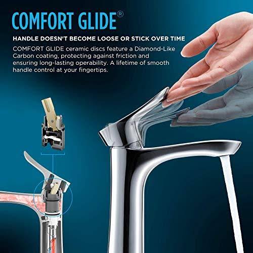 Polished Chrome Single Handle Bathroom Sink Faucet J415