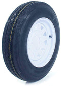 5.30 x 12 Trailer Tire and Wheel 5 Lug White Spoke Pack of 2 F2242