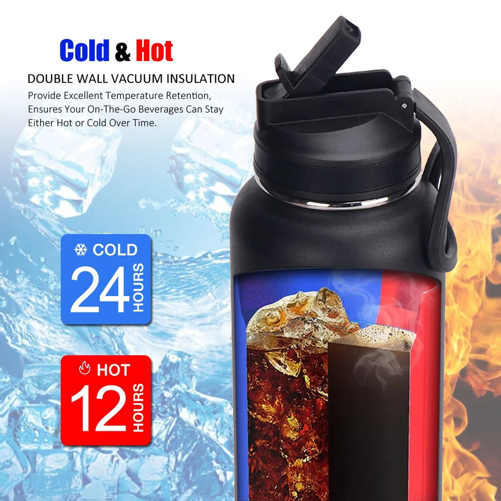 40 oz Double Wall Vacuum Insulated Stainless Steel Water Bottle P67532