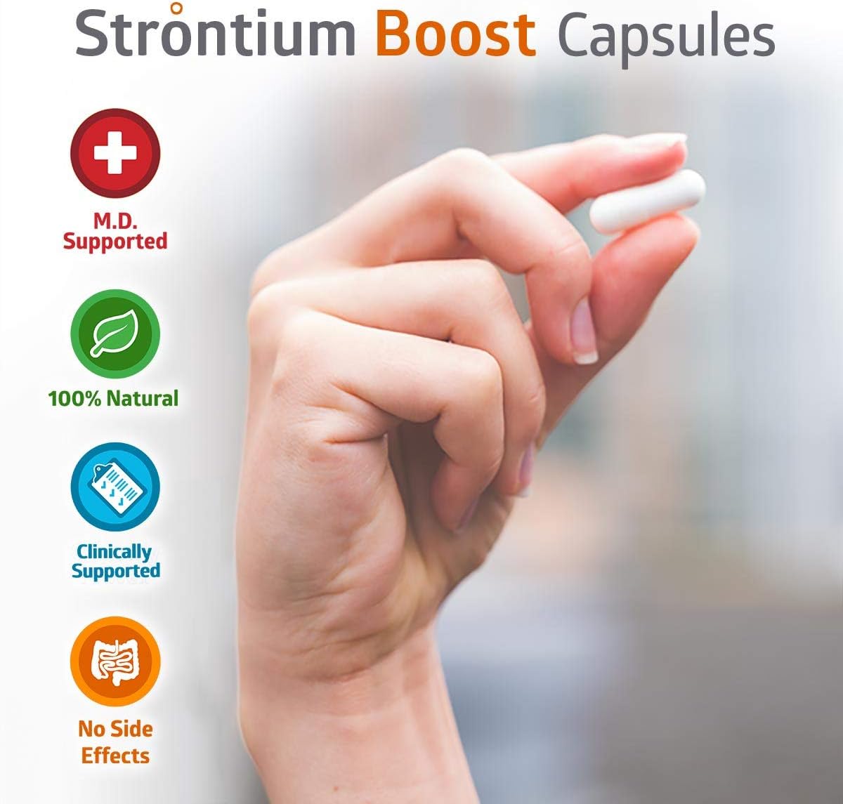 3 Bottles Strontium Citrate Supplement O38144