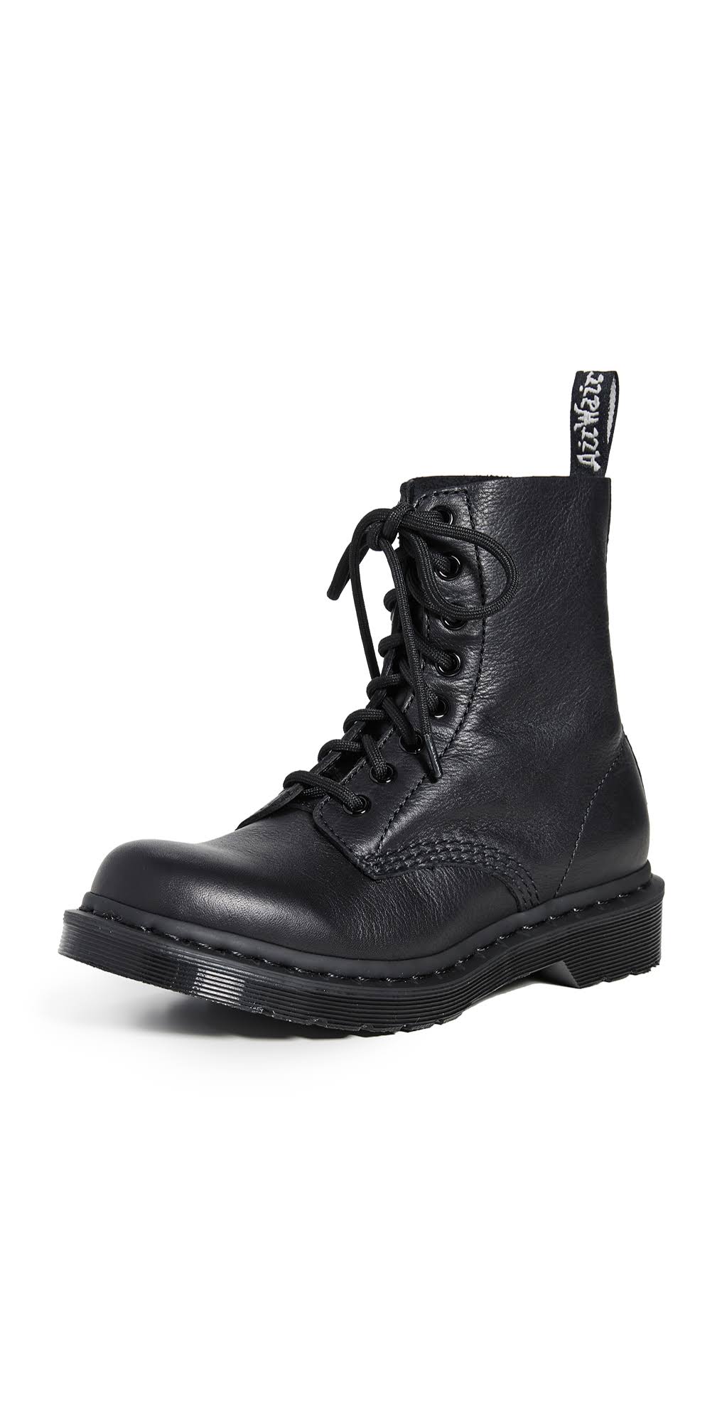 Black Virginia Leather Dr Martens Boots N37506
