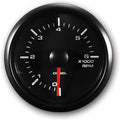8000 RPM Universal Electronic Tachometer Gauge 2-1/16 52mm White Amber LED Black Dial Chrome Rim Pack of 2 Q5873
