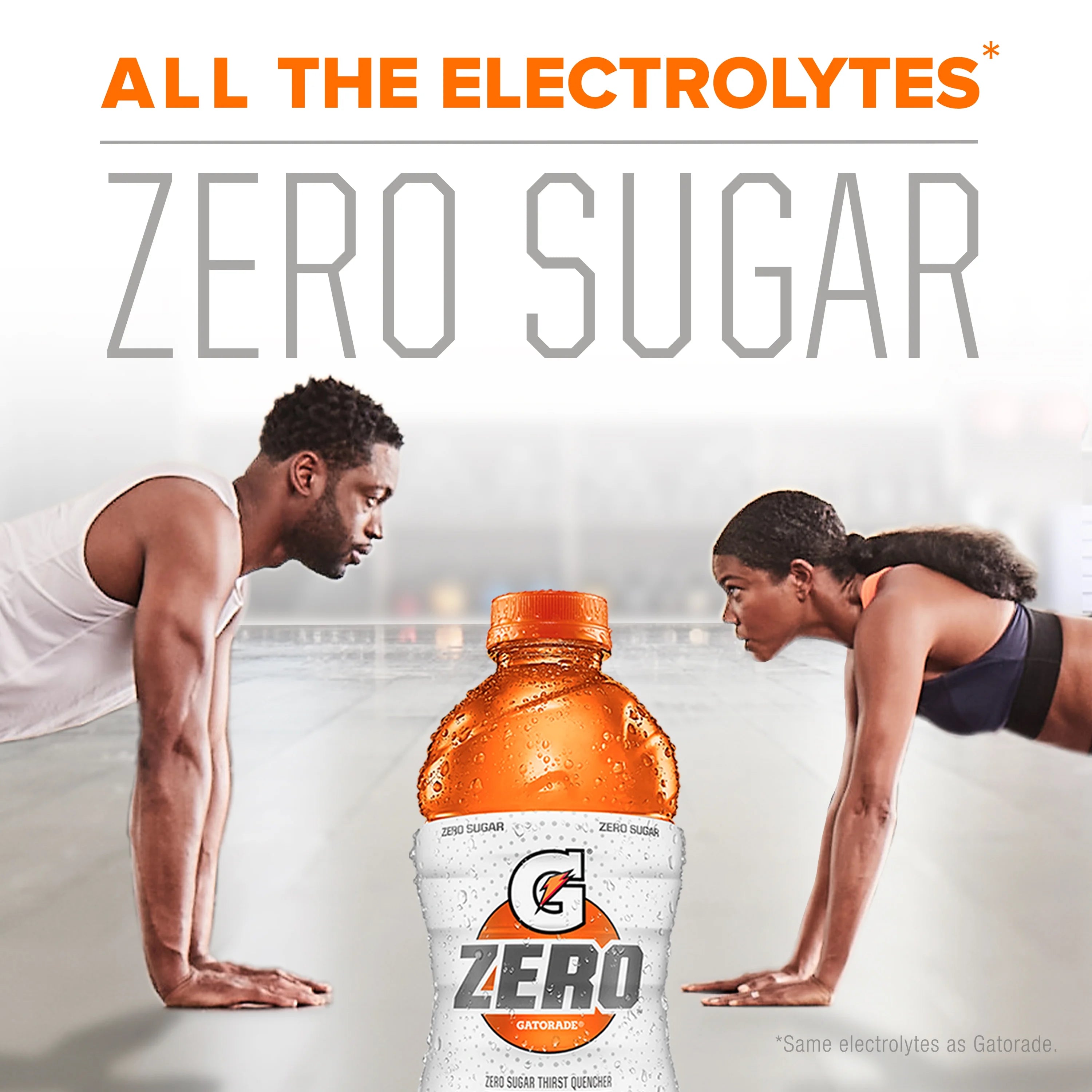 G Zero Sugar Sports Drink, 12 oz, 24 Pack Bottles U575264