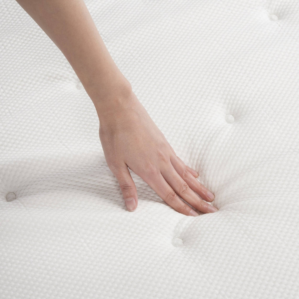 King Mattress White Blue A844