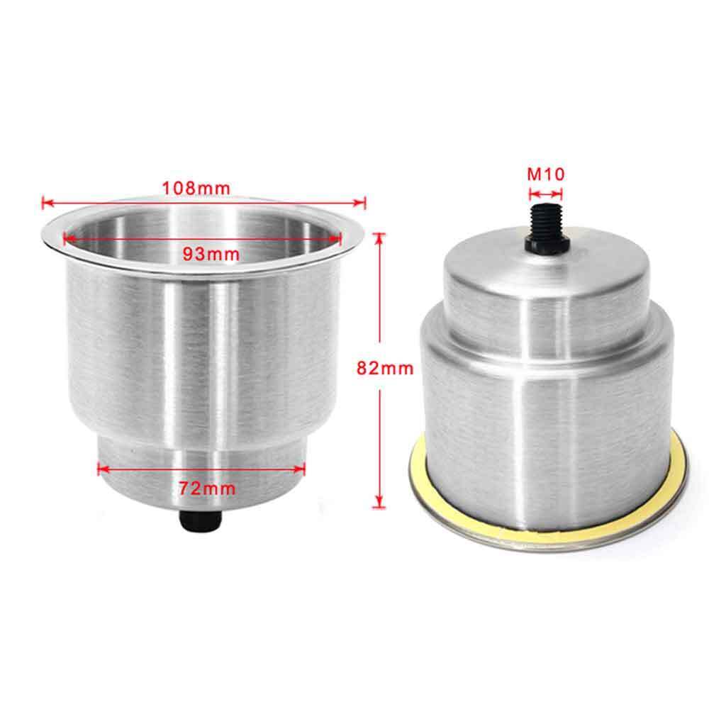 6X Stainless Steel Cup Drink Holders with Drain G9804