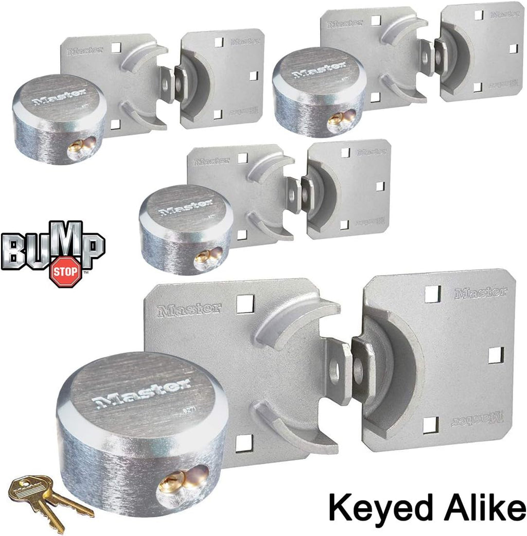 3 Keyed Alike Padlocks with Hidden Shackle I8971