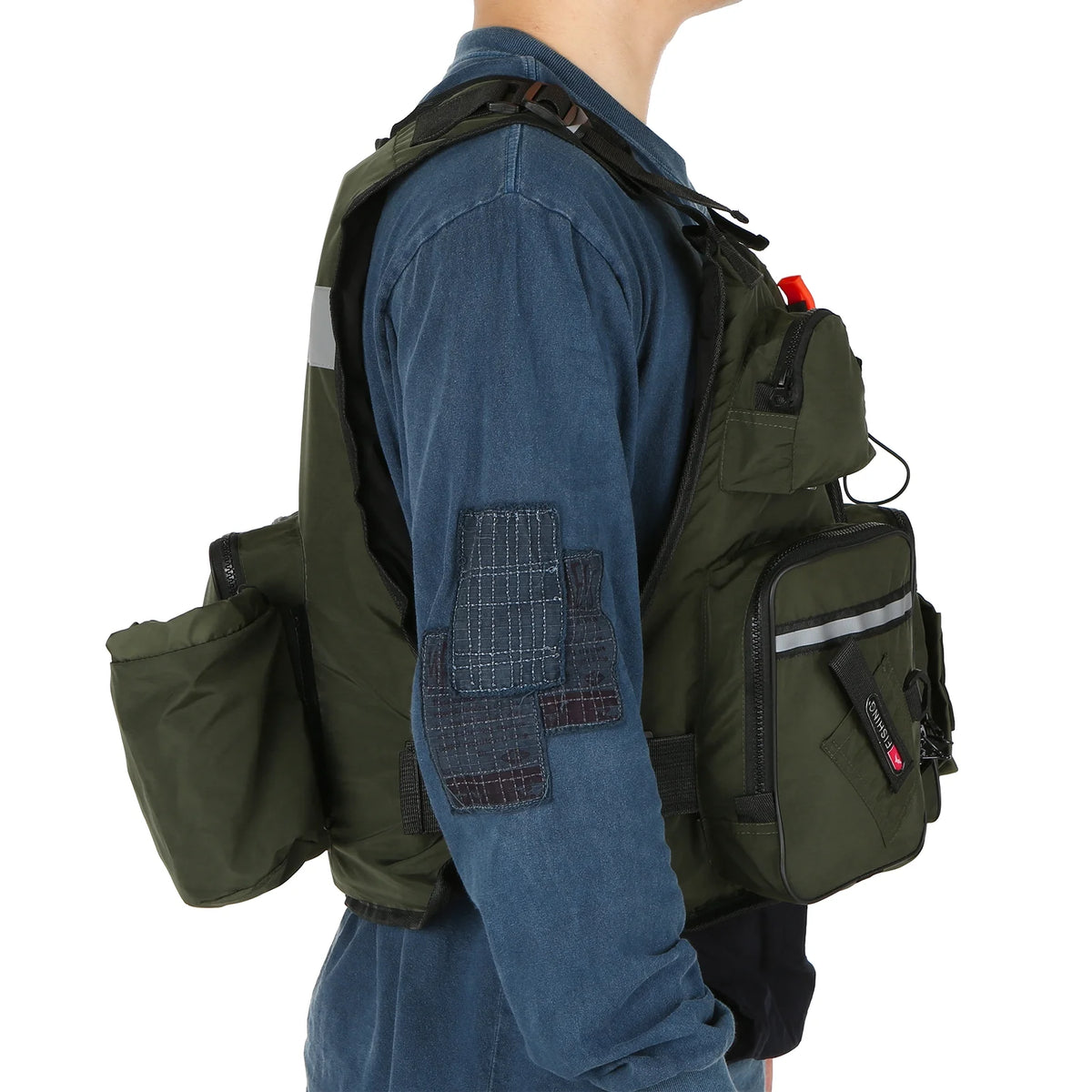 Adjustable Fly Fishing Jacket Vest with Open Sides K518808