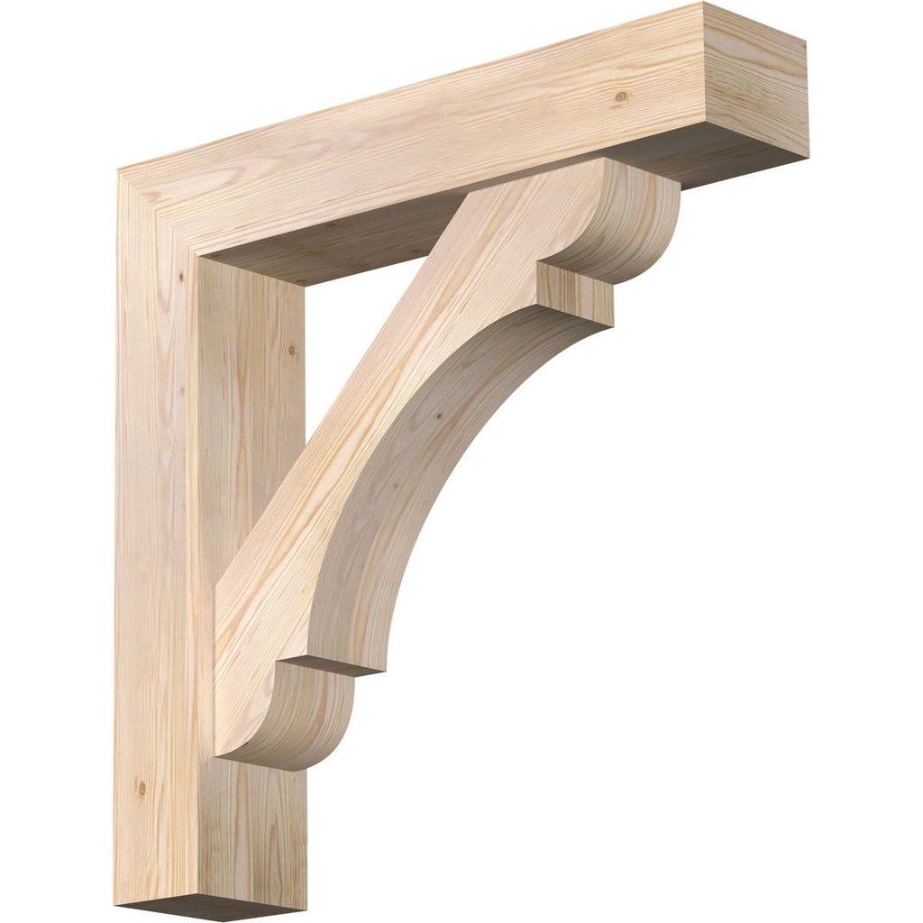 Douglas Fir Smooth Bracket with Offset Brace T580967