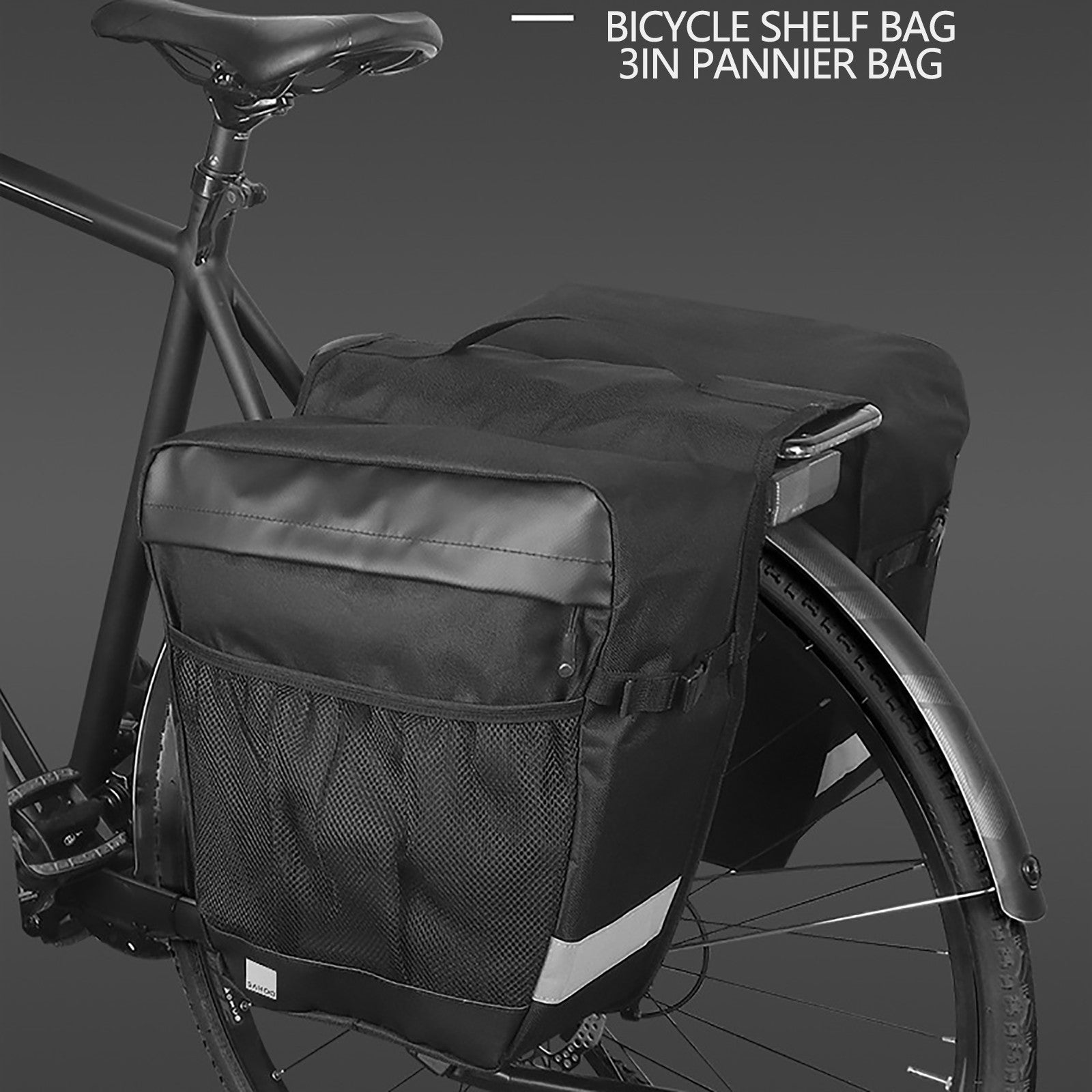 Waterproof Bicycle Rear Pannier Saddlebag H46932