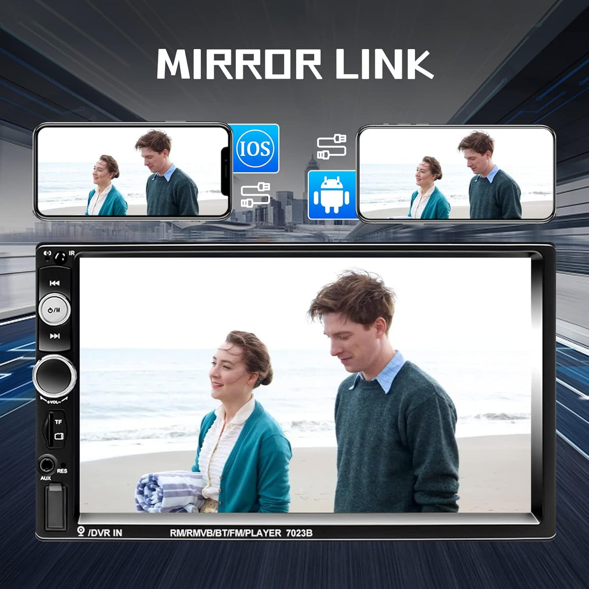 7 MP5 Player Car Stereo with Bluetooth Backup Camera E854260