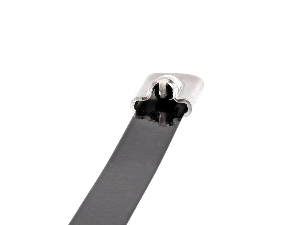 27 inch Plastic Coated Stainless Steel Cable Tie - 100 Pack S4055