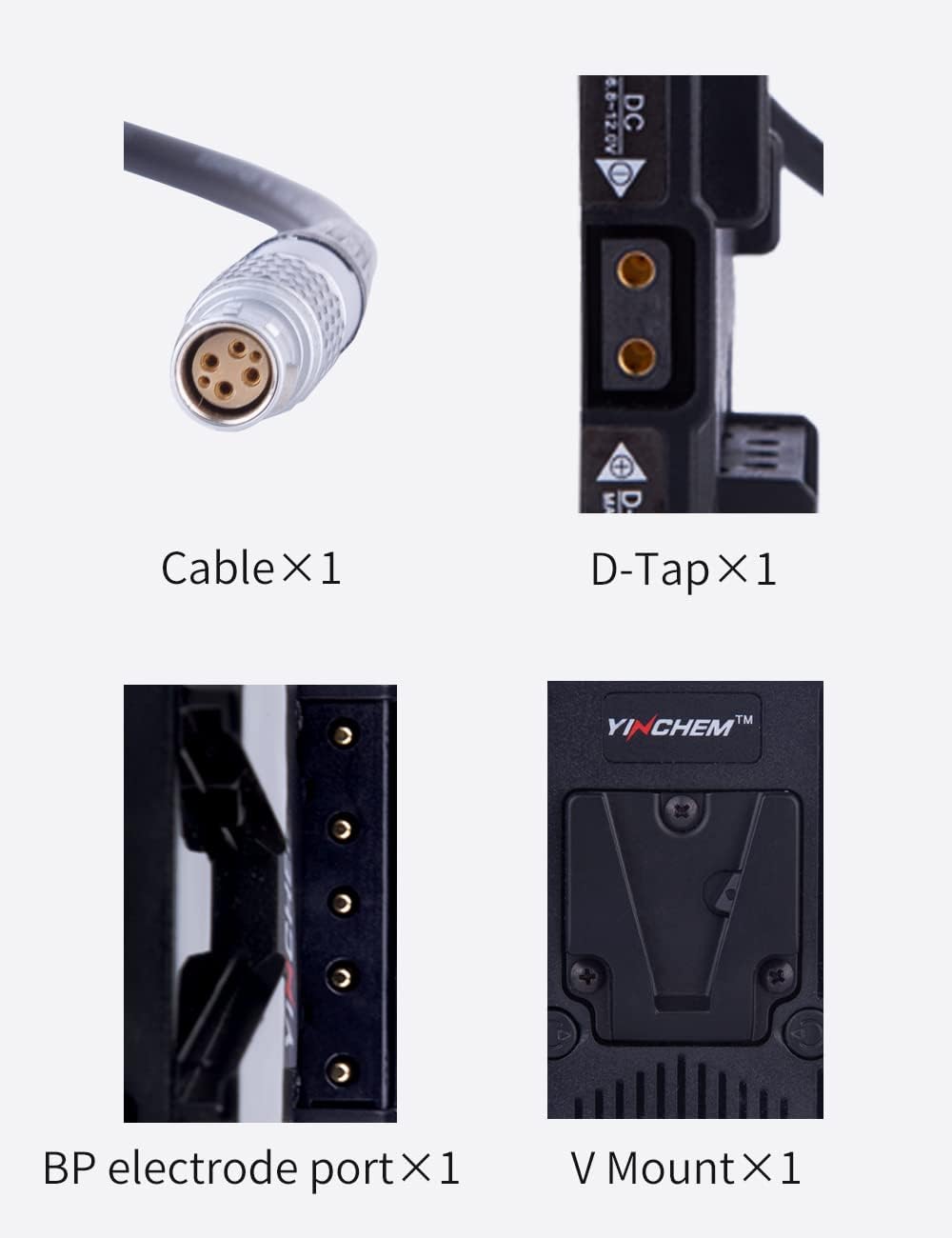 V-Mount Battery Adaptor Plate with D-tap Output and 6 Pin LEMO Connector M667