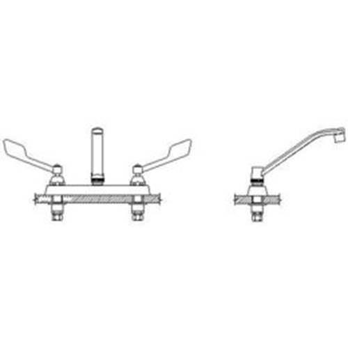Two Handle Cast Deck-Mount Faucet Q507092
