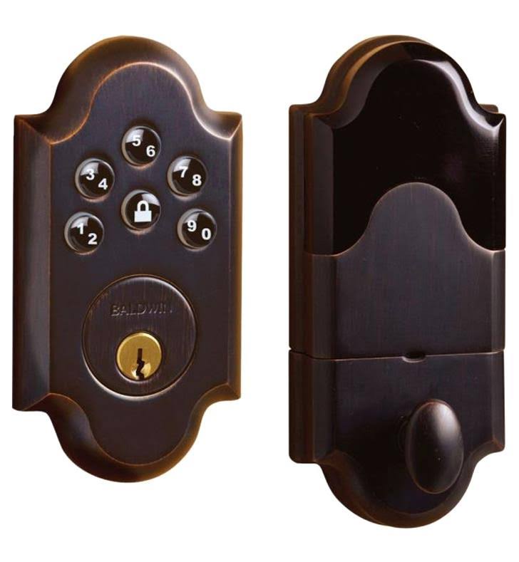 Oil Rubbed Bronze Arched Keyless Entry Deadbolt T449