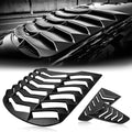 Matte Black Rear and Side Window Louvers Sun Shade Cover for Ford Mustang 2015-2020 Complete Set N4242