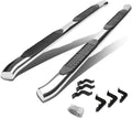 Polished Chrome Stainless Steel Curved Side Step Nerf Bar R7753