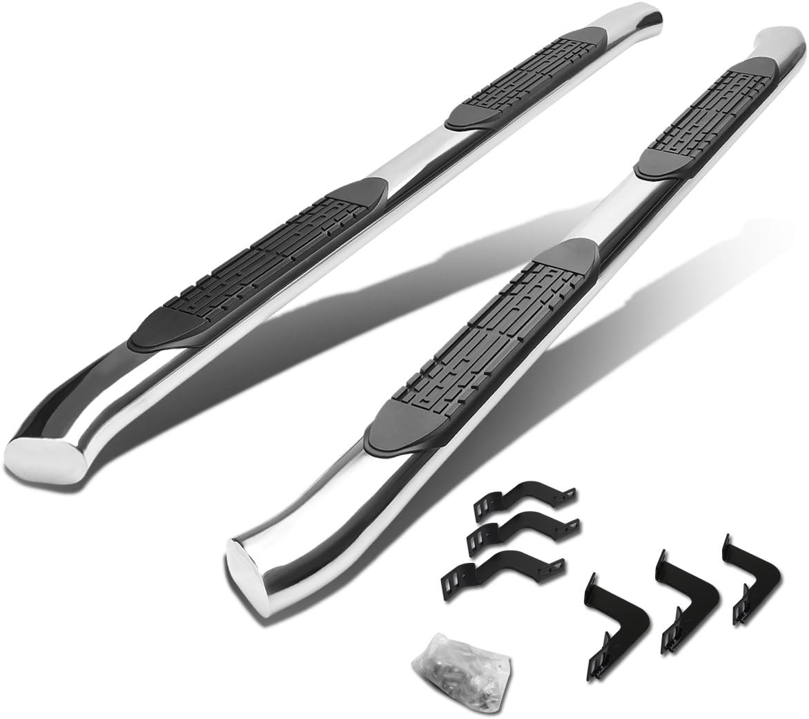 Polished Chrome Stainless Steel Curved Side Step Nerf Bar R7753