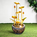 20.8'' Electric Iron Water Fountain with LED Lights F343323