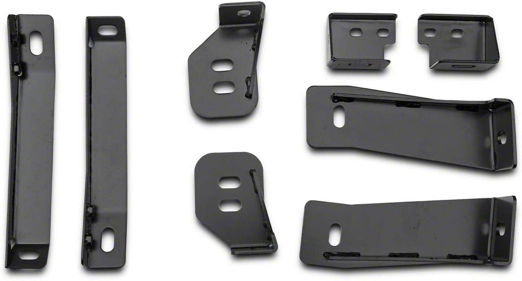 4-Inch Oval Bent End Side Step Bars; Body Mount; Stainless Steel E812