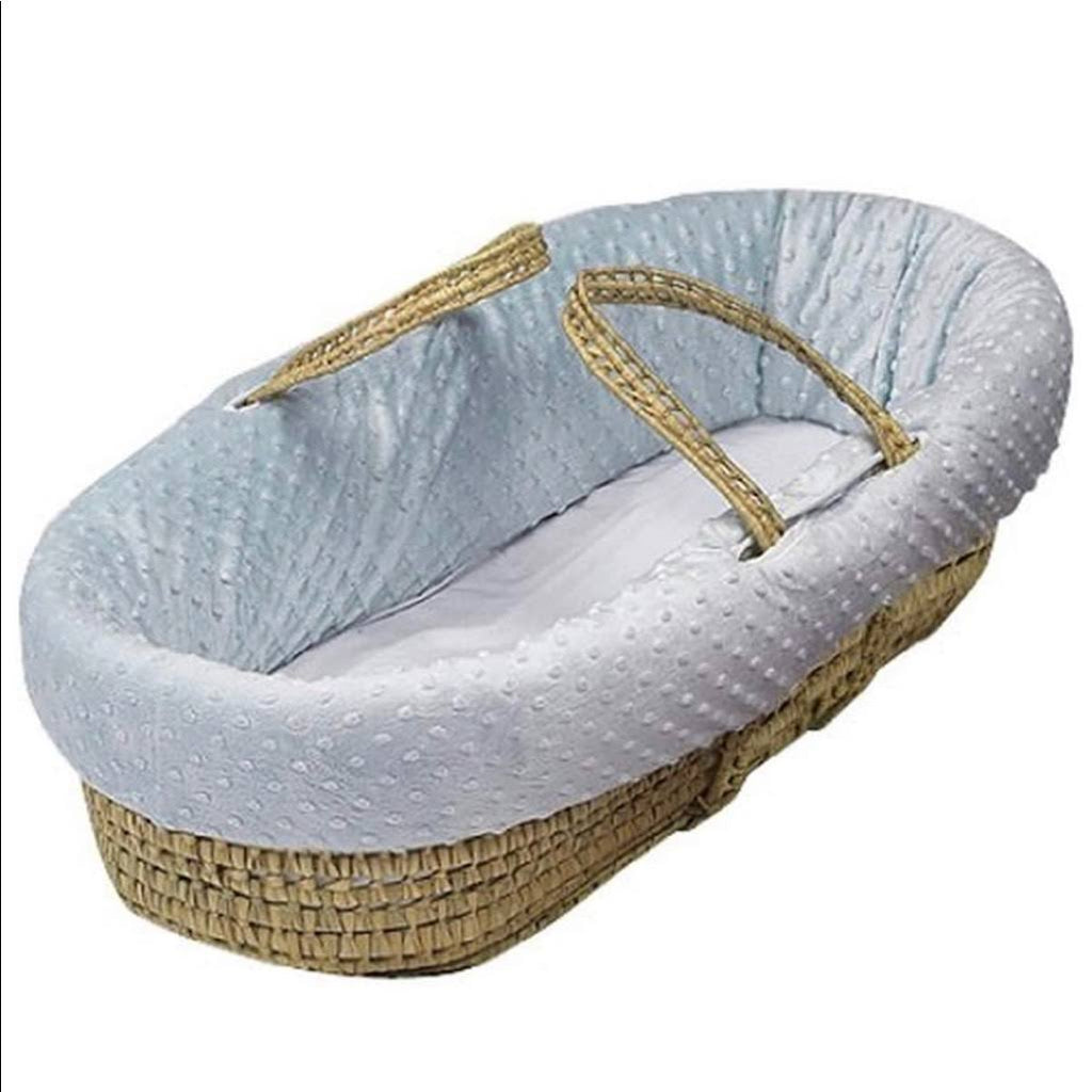 Natural Cable Knit Moses Basket U289