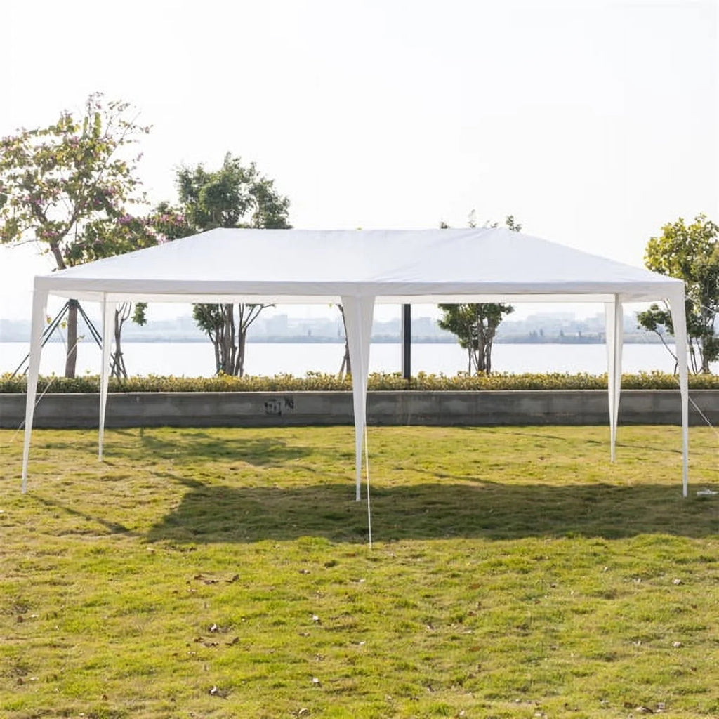 10x30ft White Canopy Tent with 7 Removable Sidewalls P445