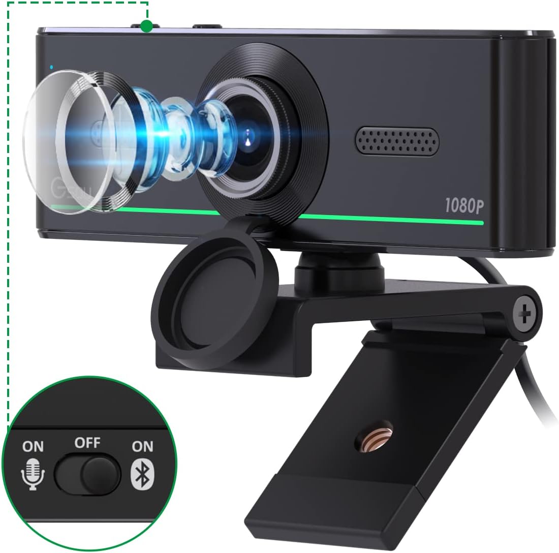 FHD 1080p USB Webcam with Microphone F851808