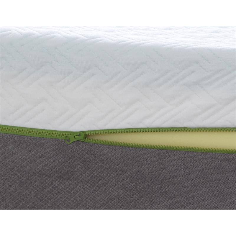 White Twin Long Mattress and Bed Base Z37000