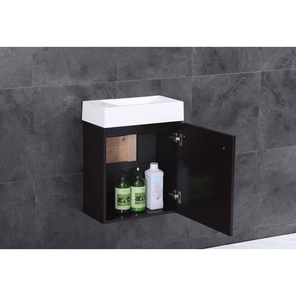 Espresso Modern Vanity Cabinet P677827